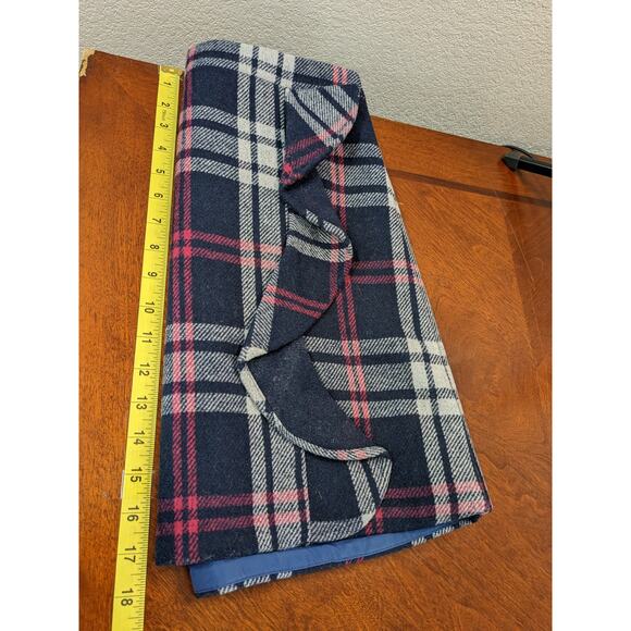 J. Crew Mercantile Plaid Ruffle Mini‎ Skirt 2 Pink Blue Micro Lined Back Zip 90s - Picture 8 of 10